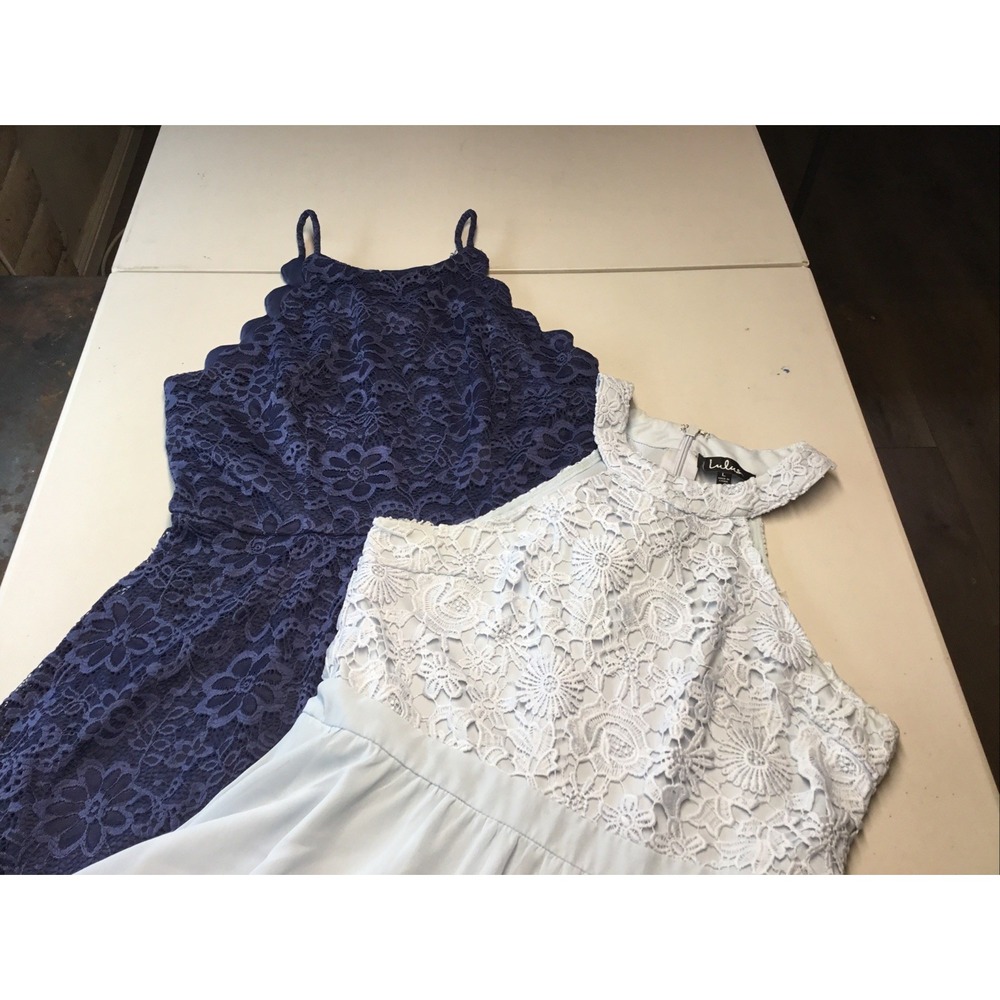 Lulus Women's Blue Dresses Size L Byxby Sz 11 Sleeveless